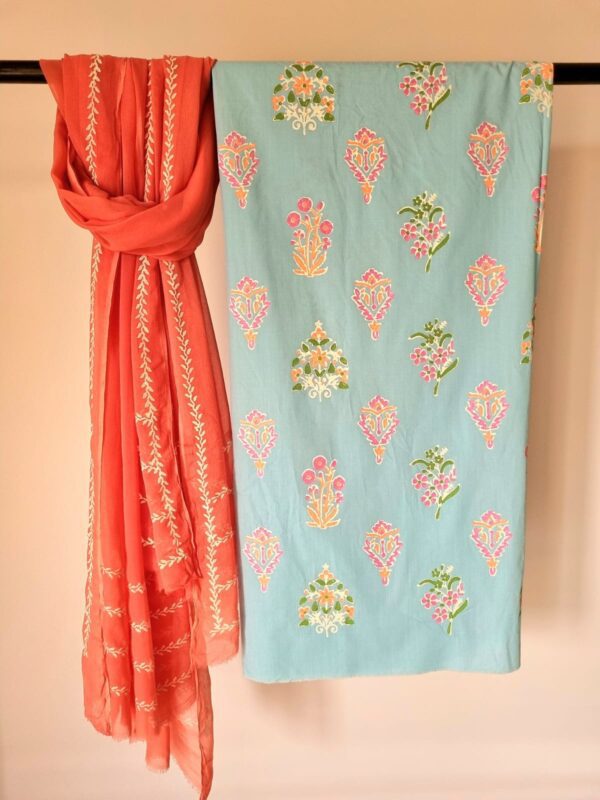 Blue and Peach - Image 2